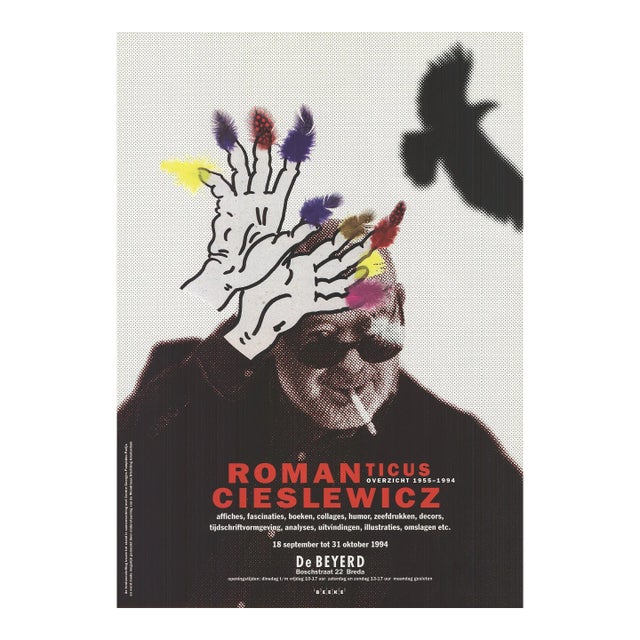 1994 Roman Cieslewicz 'Overview 1955-1994' Contemporary Black,White Offset Lithograph For Sale