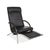 Modern Rocky Lounge Chair in Black Leather from IP Design For Sale - Image 3 of 18