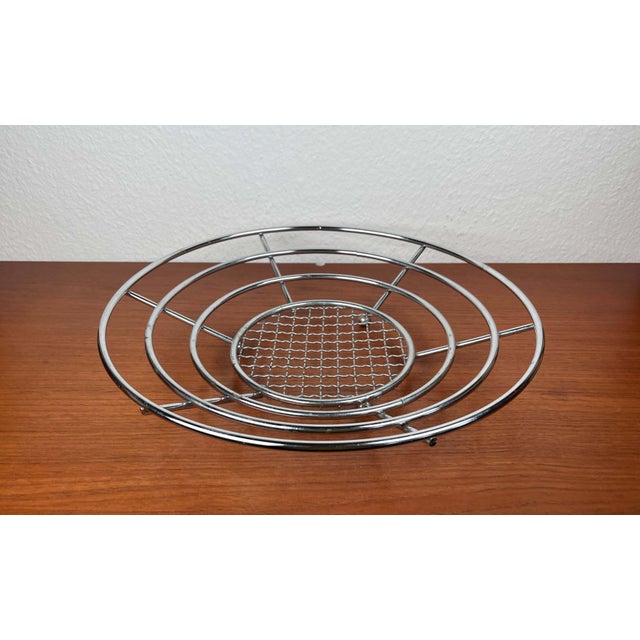 Postmodern Metal Mesh Fruit Bowl, 1980s For Sale - Image 6 of 16