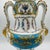 Rococo Antique French Sevres Style Porcelain Double Handled Urn For Sale - Image 3 of 16