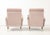 Amazing pair of 1960's modernist Italian lounge chairs in the style of Marco Zanuso, fully restored and re-upholstered in...