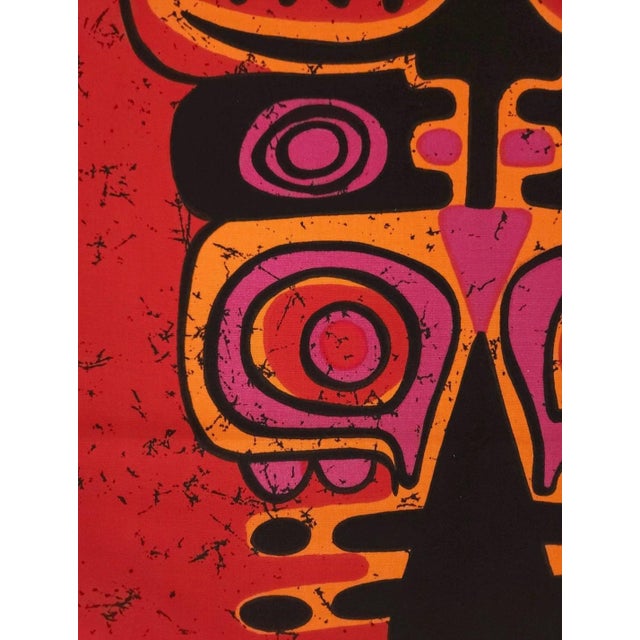 Mid-Century German Pop Art Screen-Printed Wall Hanging by Traute Sänger, 1970s For Sale - Image 4 of 6