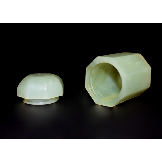 Serpentine Gemstone Toothpick Holder Incense Matchstick Vanity Use For Sale - Image 15 of 15