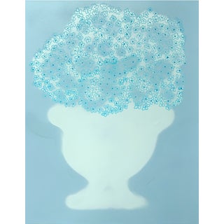 Blue Hydrangeas Flowers No. 1 Contemporary Painting Susan Havens For Sale