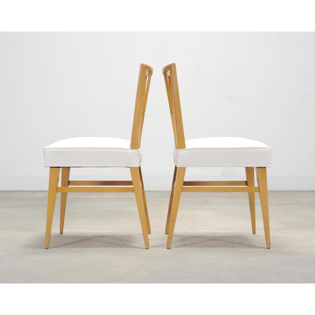 Wood Set of Four Tommi Parzinger Mid-Century X-Back Dining Chairs For Sale - Image 7 of 18