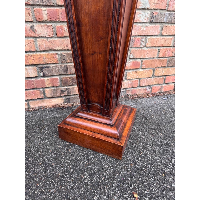 Antique Regency Pedestal in Wood and Marble For Sale - Image 4 of 7