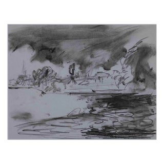 Sky and Sea, Original Drawing, Mid 20th-Century For Sale