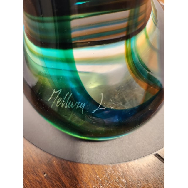 Glass Luigi Mellara Murano Glass "Homage to Picasso" Monumenta 11lbs Abstract Face For Sale - Image 7 of 9