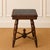 This elegant 19th century English oak side table pairs a rich gray marble top with a beautifully turned and carved wood...