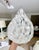 Pair of Mazzega Murano White and Clear Glass Leaf Wall Sconces For Sale - Image 17 of 18