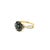 Metal 1.70 Carat Black Diamond Yellow Gold Cocktail Ring Size 6.5 For Sale - Image 7 of 11