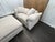 Contemporary Rh Cloud Modular Sectional 3-Piece Configuration | Dove | Perennials® Performance Textured Linen Weave For Sale - Image 3 of 18