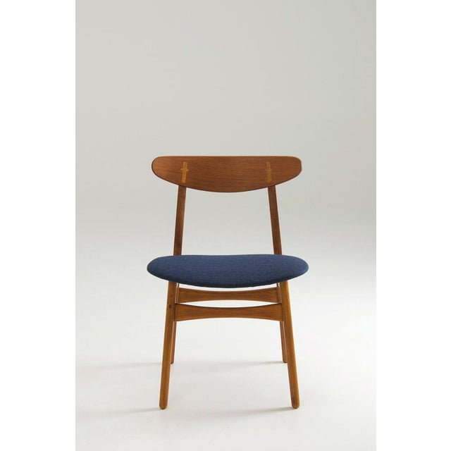 A set of 4 'ch30' dining chairs designed in 1954 by hans j. Wegner for carl hansen and søn in denmark. this is another...