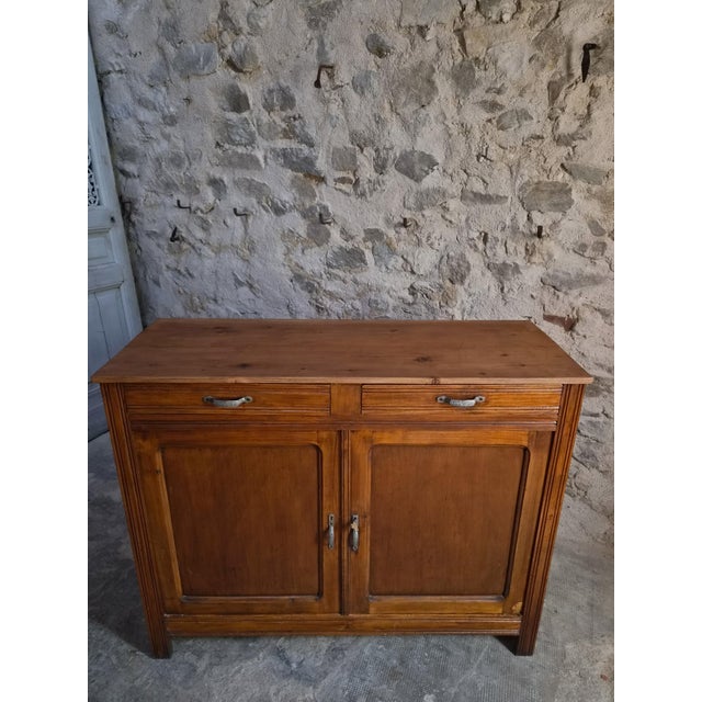 1930s Rustic French Country Sideboard in Wood, 1950 For Sale - Image 5 of 18