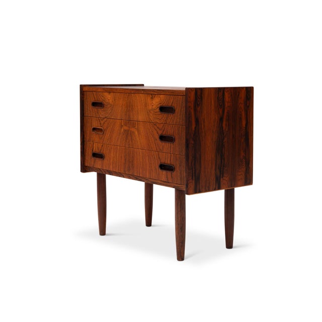 Vintage Danish Mid-Century Rosewood Nightstands/Side Tables (Pair) For Sale - Image 11 of 14