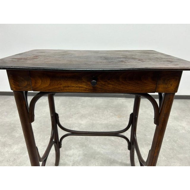 Wood Bentwood Side Table from Thonet, 1920s For Sale - Image 7 of 12