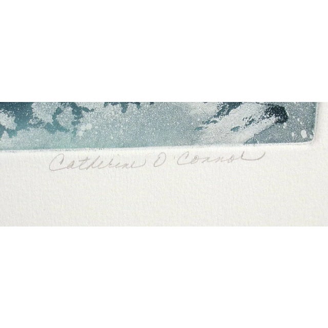 "Oasis I" by Catherine O'Connor Limited Edition Etching Hand signed by the artist Size: 30" x 41" Edition Size: 250 Circa...