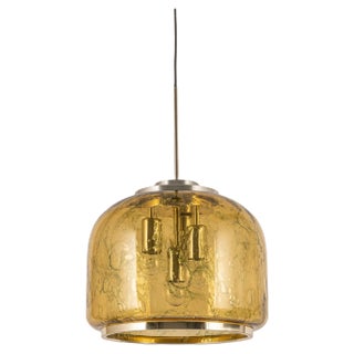 Large Murano Pendant Light by Doria, Germany, 1970s For Sale