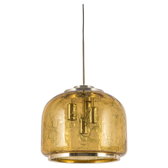 Large Murano Pendant Light by Doria, Germany, 1970s For Sale