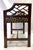 Vintage Fretwork Curved Arm Vanity Stool/ Bench With New Leopard Upholstery For Sale - Image 12 of 18