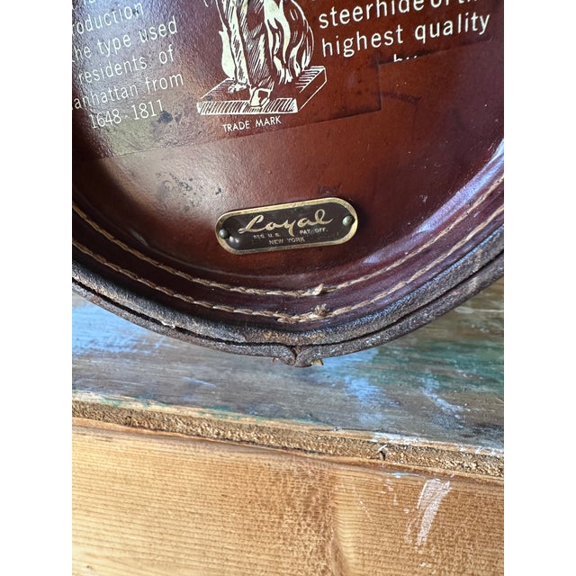 1950s 1950s Mid Century Modern Loyal Papeete Leather Wrapped Fire/Ice Bucket For Sale - Image 5 of 6