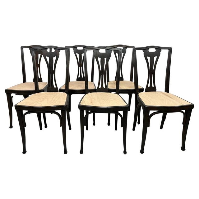 Vintage Dining Chairs from J&J Kohn, 1890s, Set of 6 For Sale - Image 15 of 15
