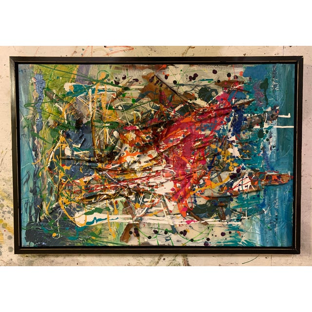 Abstract Expressionism, Large Mixed Media, Oil Painting, Abstract Art For Sale In Saint Louis - Image 6 of 8