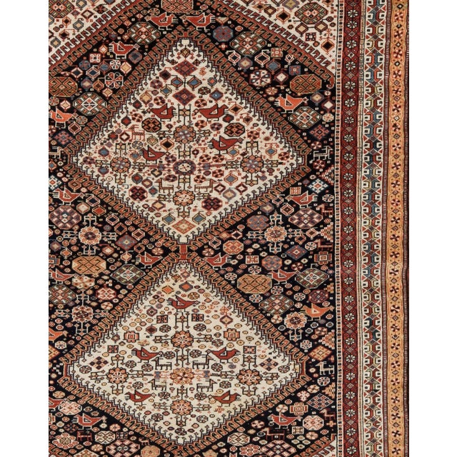 1930s Vintage Qashqai Rug For Sale In New York - Image 6 of 7