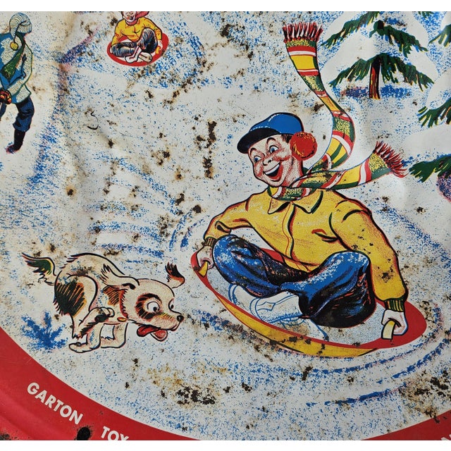 Late 1950''s Garton Toy Company, "Sno-Flake", Saucer-Style Sled For Sale - Image 9 of 12