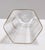Transparent and Gold Hexagonal Murano Glass Vase attributed to Gino Cenedese for Cenedese, 1950s For Sale - Image 6 of 10