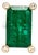Natural Emerald Diamond Ring 14k Gold 4.37 TCW GIA Certified For Sale