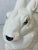 White Vintage Ceramic Bunny Planter For Sale - Image 8 of 9