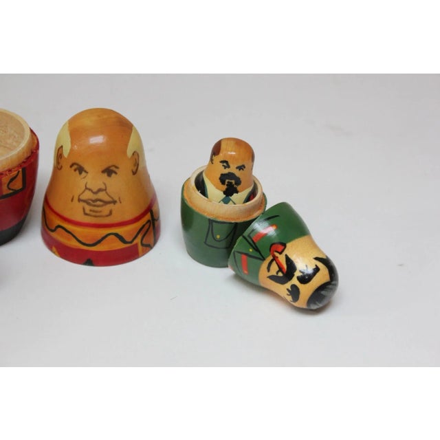 Vintate Soviet Union Leaders Matryoshka / Nesting / Russian Dolls Chairish