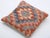 A one-of-a-kind handwoven Afghan wool kilim accent pillow featuring diamond lattice. Cut and sewn by hand from a flat-...