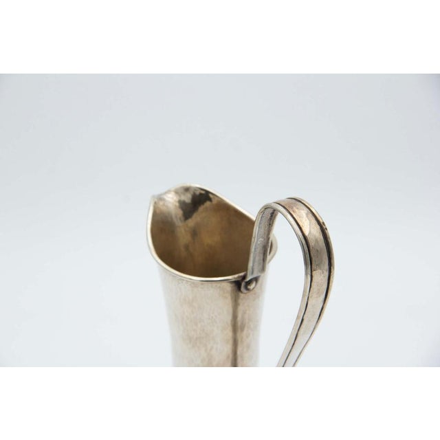 Hammered Silver Wine Jug with Fixed Handle, in Good conditions. Designed 1920 to 1949