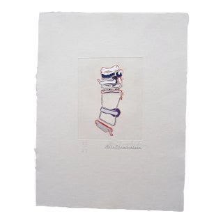 John Chamberlain Signed Print 'Little More How' From 'Outer Signs of Inner Grace' Suite 1986, Number 22 / 27, Unframed For Sale