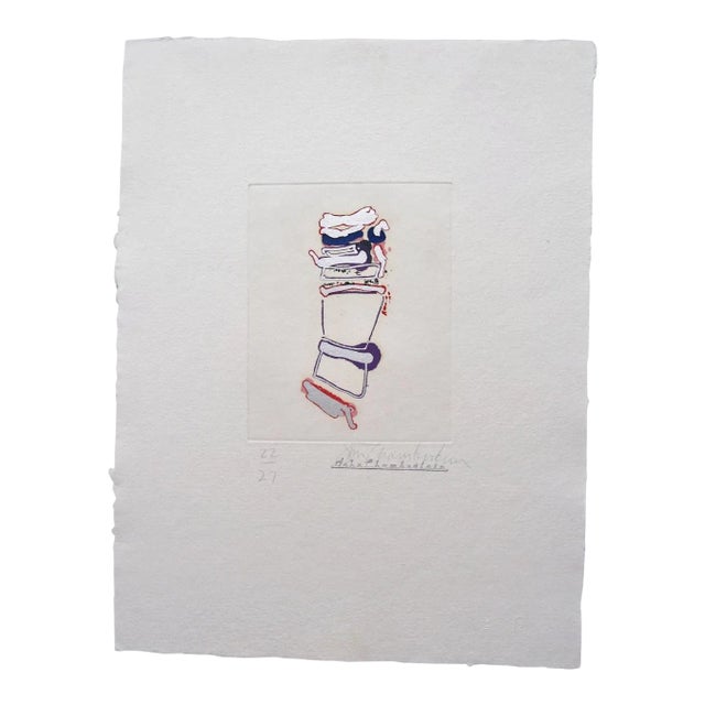 John Chamberlain Signed Print 'Little More How' From 'Outer Signs of Inner Grace' Suite 1986, Number 22 / 27, Unframed For Sale