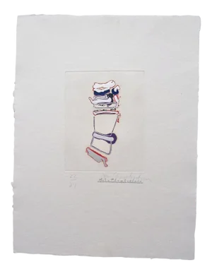 John Chamberlain Signed Print 'Little More How' From 'Outer Signs of Inner Grace' Suite 1986, Number 22 / 27, Unframed