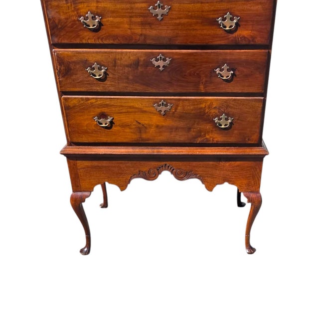 Late 18th Century Queen Anne Solid Walnut Chest/Every Section Made From One Piece of Lumber. For Sale - Image 17 of 18