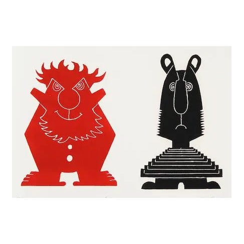 Jean Sariano, Le Rouge Et Le Noir, Intaglio Etchin For Sale