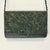 Textile 1980s Vintage Art Deco Hollywood Regency Hand Beaded Platinum Gray Evening Handbag Clutch For Sale - Image 7 of 12