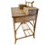 1960s Mid-Century Hollywood Regency Bamboo & Rattan Pagoda Writing Desk and Chair Set - 2 Piece For Sale - Image 5 of 11