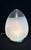 Vintage Egg-Shaped Table Lamp; 1970s Modern Ovoid Blown Glass Globe Chrome Base Lamp For Sale - Image 9 of 12