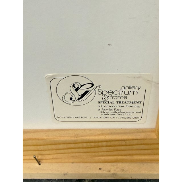 Circa 1984 Signed Lake Tahoe Summer Music Festival Print, Framed For Sale - Image 10 of 12