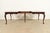 1920s Romweber French Provincial Louis XV Mahogany Extension Dining Table, Newly Refinished For Sale - Image 5 of 13