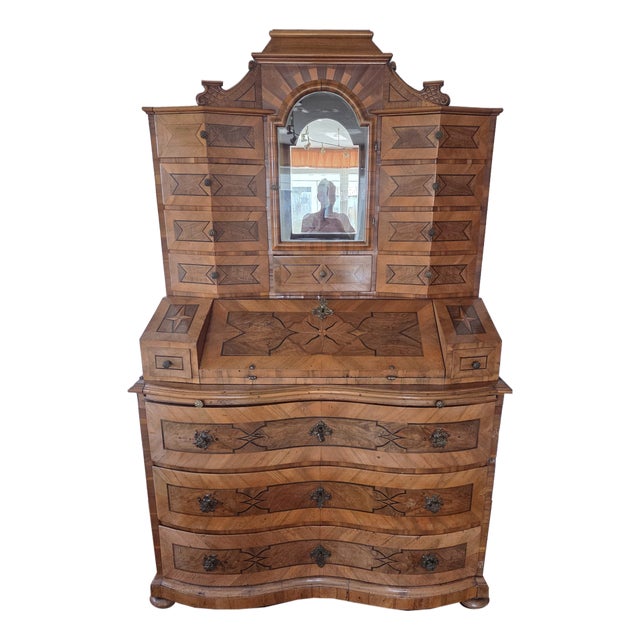 Antique South German Barock Secretaire, 1760 For Sale