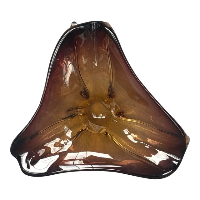 Mid Century Modern Art Glass Bowl For Sale