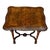 Italian 1800s Walnut Side Table With Carved Apron and Cabriole Legs For Sale