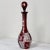 Antique Cranberry Glass Hand-Cut Crystal Decanter For Sale - Image 4 of 13
