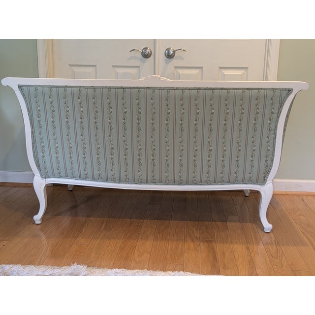 Wood 1940s Lovely French Style Ornate Settee/ Loveseat For Sale - Image 7 of 11